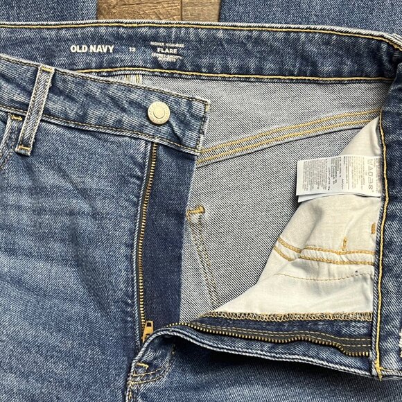 Old Navy High-Rise Flare Blue Jeans Pants Denim ((size 12)) - Picture 6 of 8